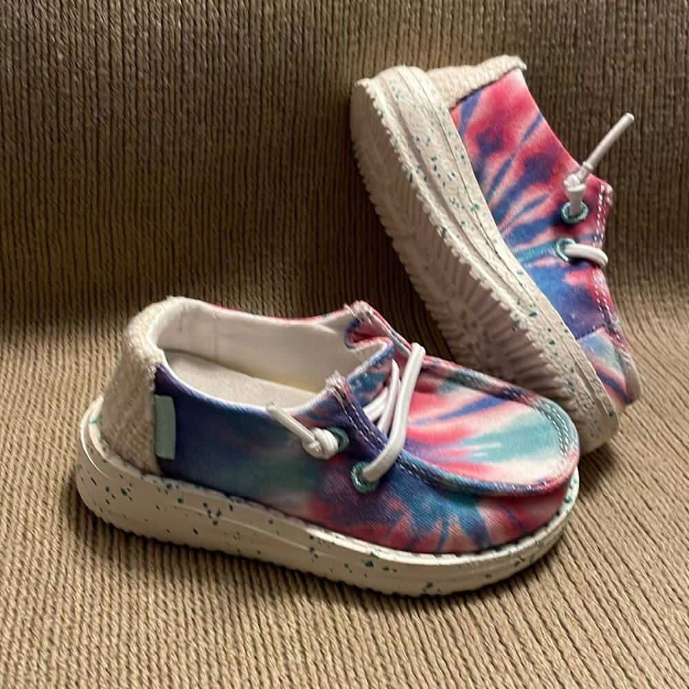 Hey dude Wendy Toddler Rose Candy Tie Dye Sz K5